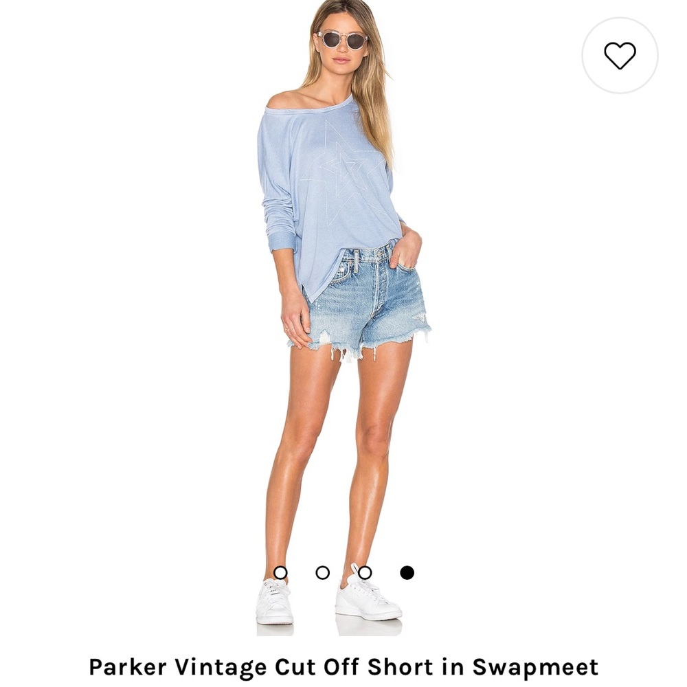 AGOLDE parker vintage cutoff shorts